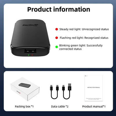 Fast Wired To Wireless Android Auto Adapter Ai Box Built In Dual Band Wifi