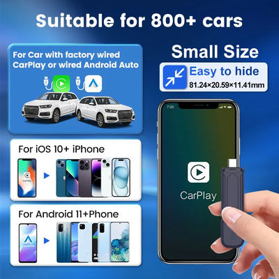 Wired To Wireless Carplay And Android Auto Adapter Automatic Connection Dongle