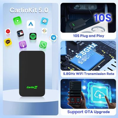 Car Carplay Wired To Wireless Adapter Portable Multimedia Wireless Car Play Ai Box