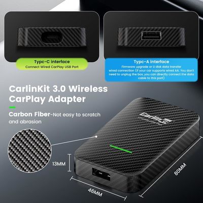 Car Carplay Wired To Wireless Adapter Portable Multimedia Wireless Car Play Ai Box