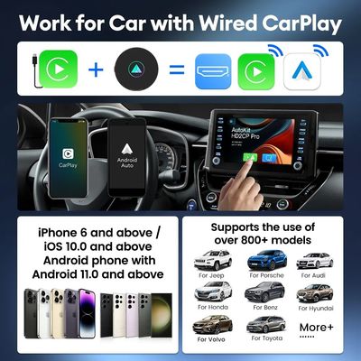 Cars TV Carplay Ai Box Wireless Carplay 2.4G Wireless Adapter For Android Auto Car