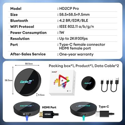 Cars TV Carplay Ai Box Wireless Carplay 2.4G Wireless Adapter For Android Auto Car