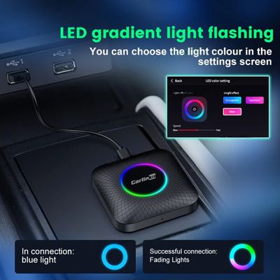 Wired To Wireless Adapter Carplay & Android Auto AI Box SDM660 Android 13 8+128GB 8 Core