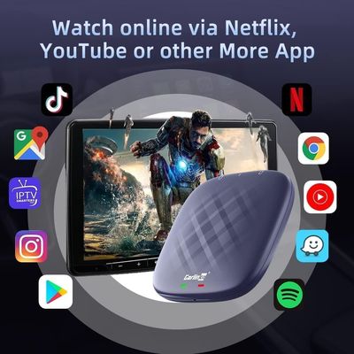 Wired to Wireless Adapter Carplay To Multi Media Tbox S Model 4G + 64G Carplay Ai Box Android 13 System Car Play TV Box 1080p