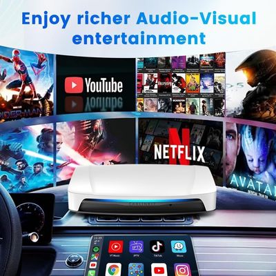 Wired to Wireless Adapter Carplay Android 13 Tbox UHD AI Box HDMI 8Gb 128Gb Adapter SDM660 HDMI Output For Netflix Youtube