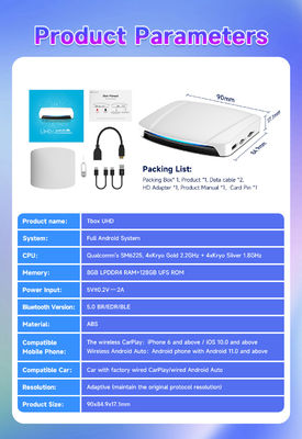 Carplay Andriod Auto to Multi Media - SDM660 Multimedia  Andriod & Carplay 64Gb T-Box UHD Wireless Ai Box Youtube Netflix