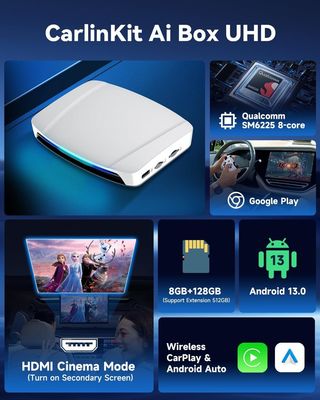 Wired to Wireless Adapter Carplay and Android Auto to Tbox CPC200 Youtube Netflix Wireless Android 13 Carplay Magicbox