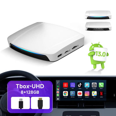TBox UHD HDMI Wireless Adapter Carplay Ai Box 128Gb SM6225 Youtube Netflix Car Multimedia Play Carlink