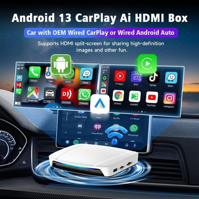 Wireless Adapter Carplay Android Auto Ai Smart Box  Video For Netflix Youtube Carplay Android 13 Tbox UHD SM6225 HDMI 4Gb 64Gb